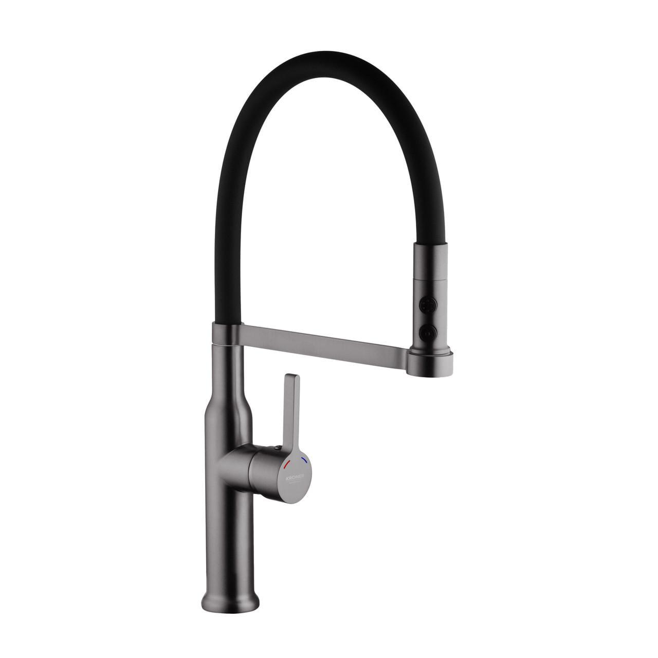 Смеситель для кухни Kroner KRP Ersel GRP03112BLK Смеситель для кухни Kroner KRP Ersel GRP03112BLK