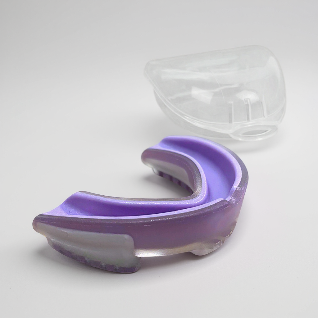 Капа для бокса ММА детская защитная для зубов трехслойная из термопластика GDragon Фиолетовый