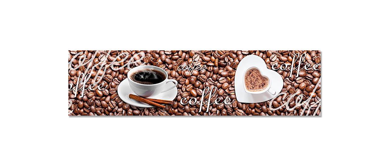 Наклейка виниловая на кухню Zatarga Зерна Кофе романтик 650х2500 мм (1274514297)