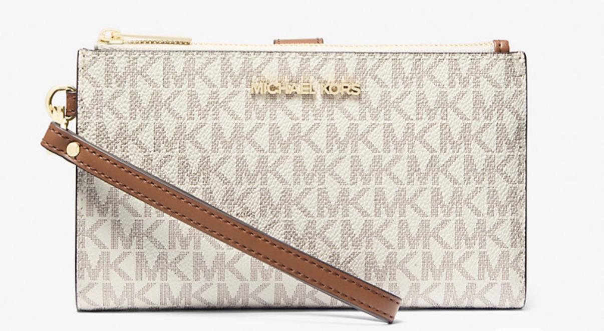 Гаманець Michael Kors Jet Set Travel Signature Logo Smartphone Wallet Vanilla (35F8GTVWOB)