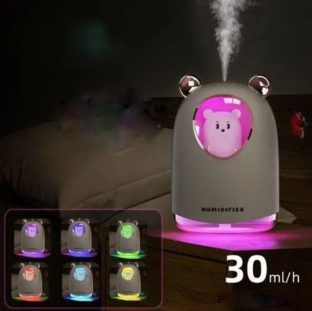 Зволожувач повітря компактний Humidifier H20 ароматизатор безшумний (8023) - фото 4