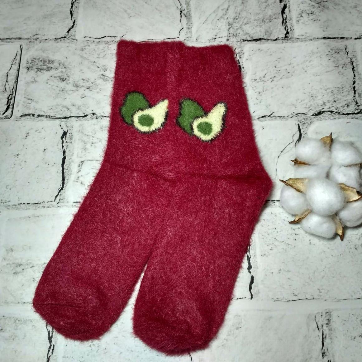 Термоноски женские Авокадо норка/кашемир р. 36-41 Бордовый (B02056-4)