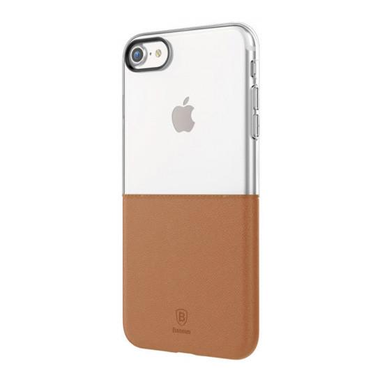 Чохол-накладка Baseus Half to Half Series Case for iPhone 7/8, Brown