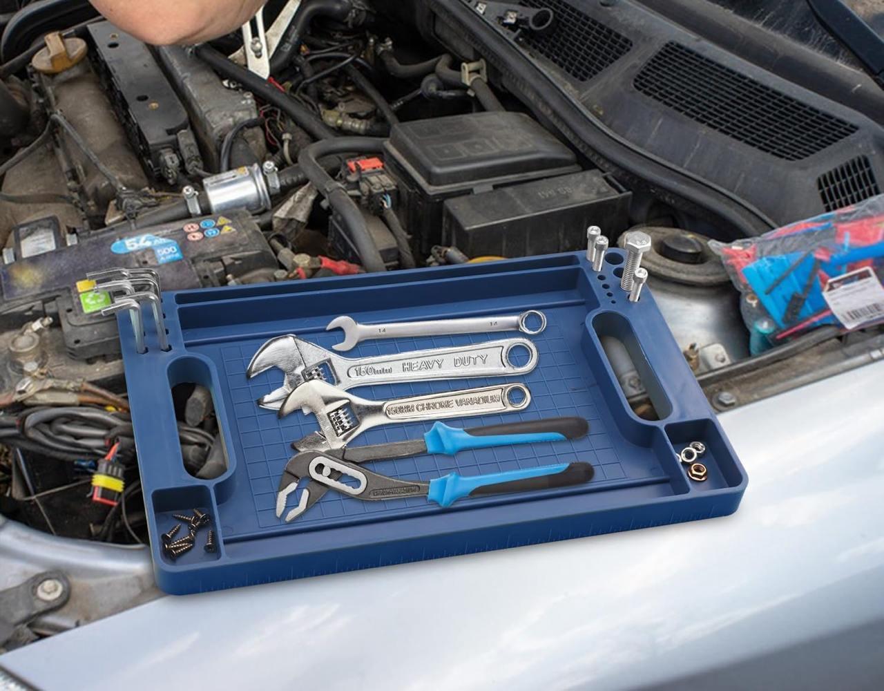 Лоток-органайзер переносний для інструментів 35,6х23х2,4 см - фото 4