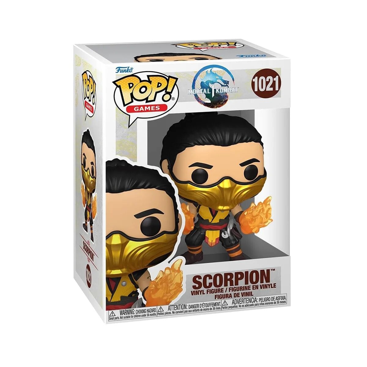 Детская игровая фигурка Funko Pop! Смертельное сражение Скорпион винил 11,4 см (80274)