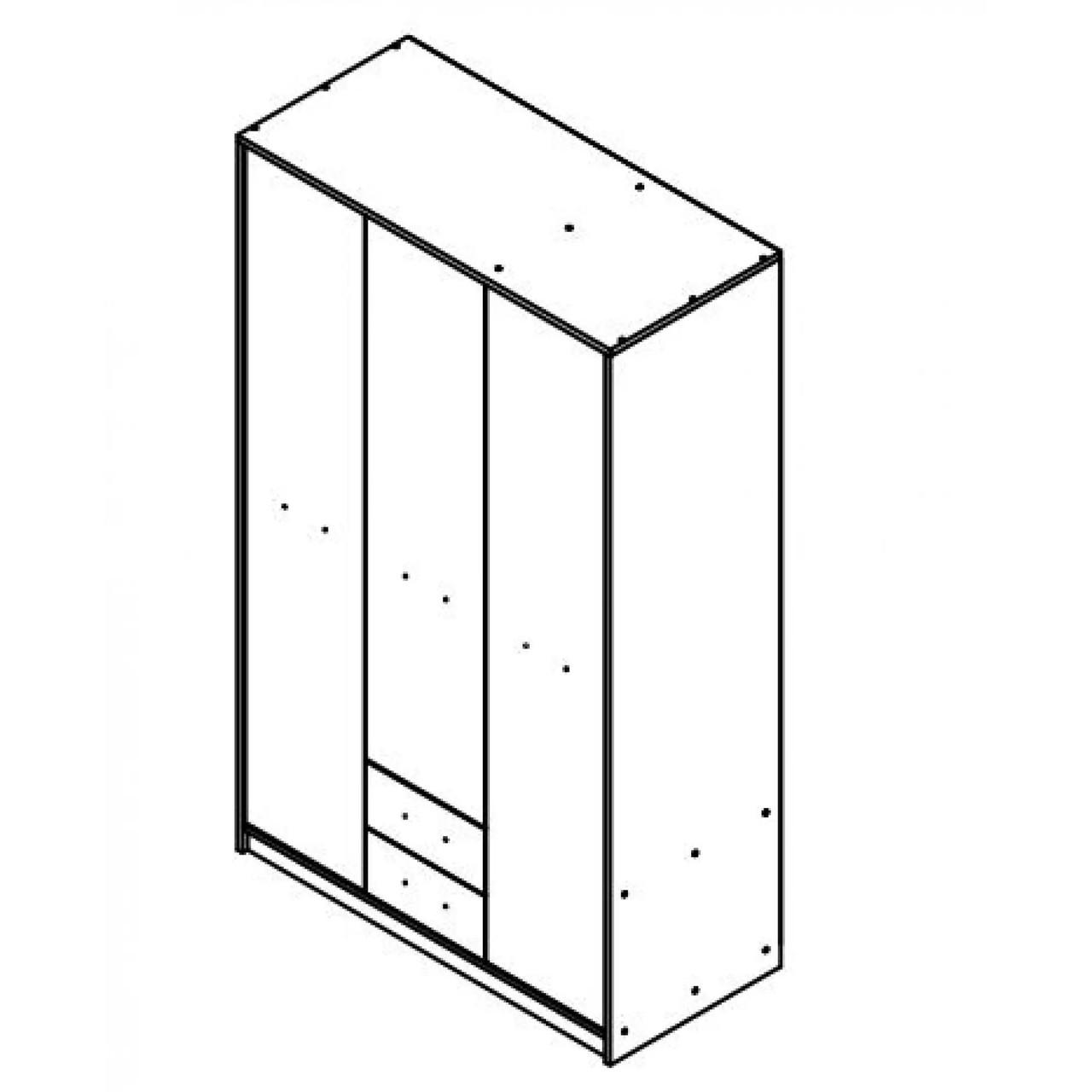 Шафа з ящиками Гербор Непо SZF3D2S N Дуб сонома (GRB-1439) - фото 3 Шафа з ящиками Гербор Непо SZF3D2S N Дуб сонома (GRB-1439) - фото 3