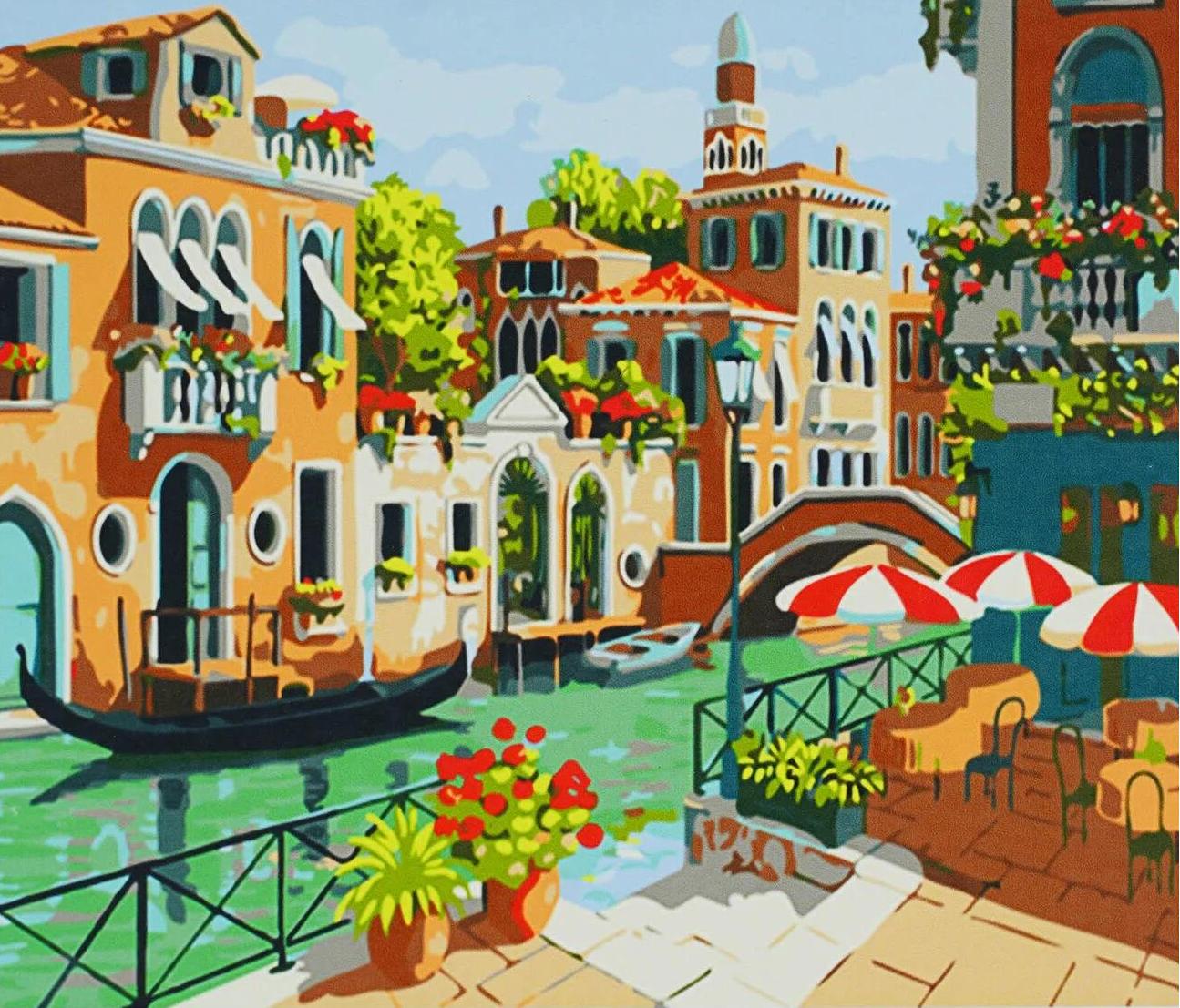 Алмазна мозаїка-картина за номерами TK Group B 78670/30 Венеція в коробці 40х50 см (24711053)