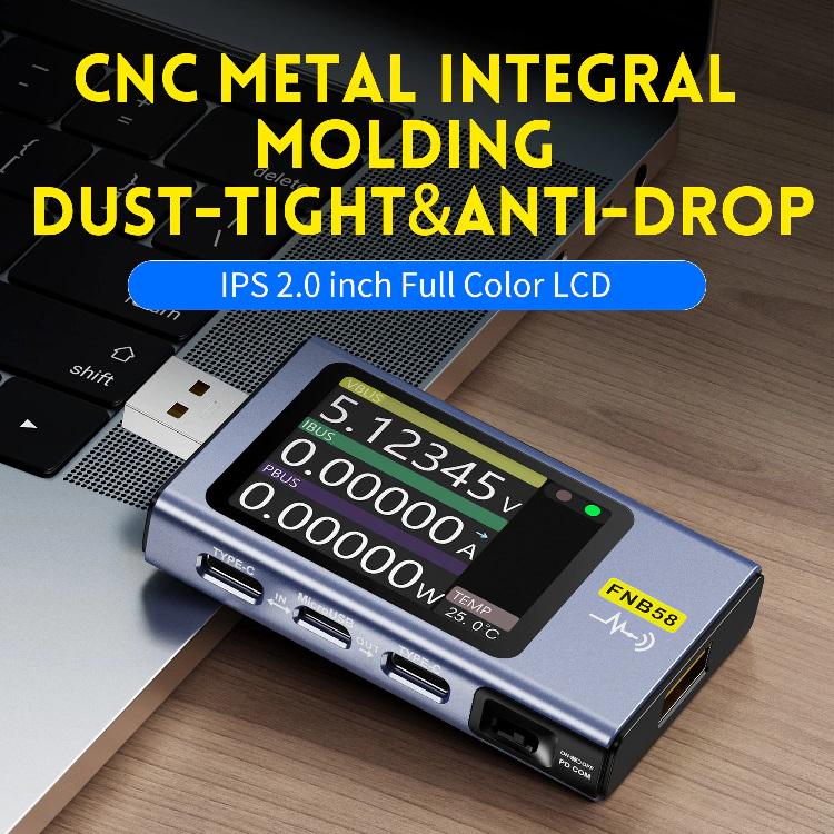 Тестер Fnirsi FNB 58 USB профессиональный без Bluetooth - фото 7