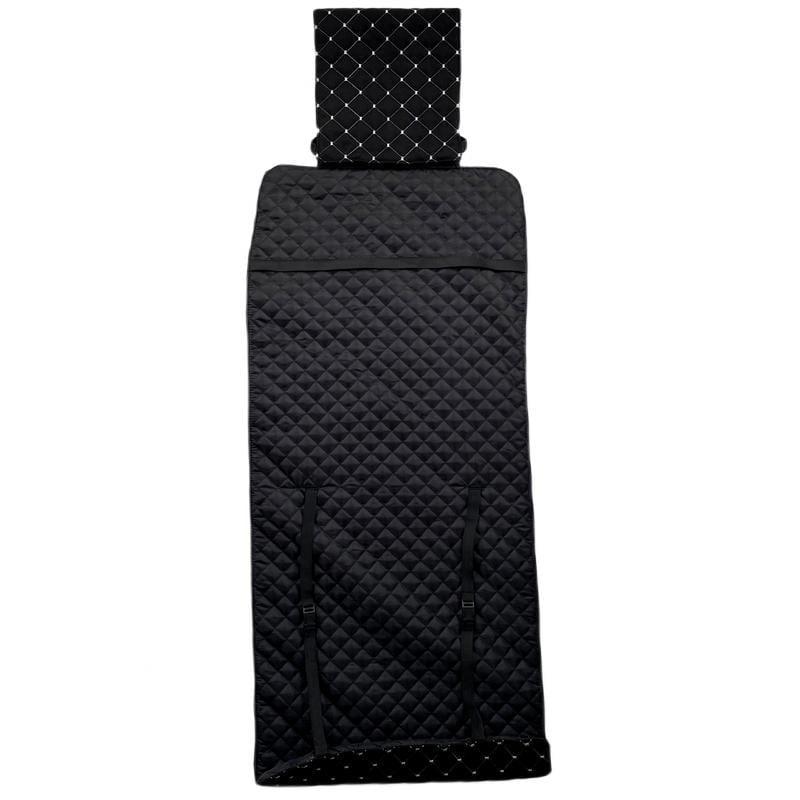 Накидка на сиденье автомобиля Lux с подголовником эко-замша с прошивкой 1 шт. Черный/Белый (773) - фото 5 Накидка на сиденье автомобиля Lux с подголовником эко-замша с прошивкой 1 шт. Черный/Белый (773) - фото 5