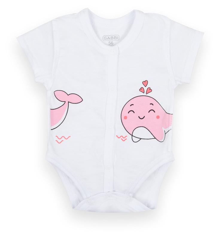 Боди детское для девочки GABBI ВD-21-3-1 Выбражуля 56 см Белый (12591)