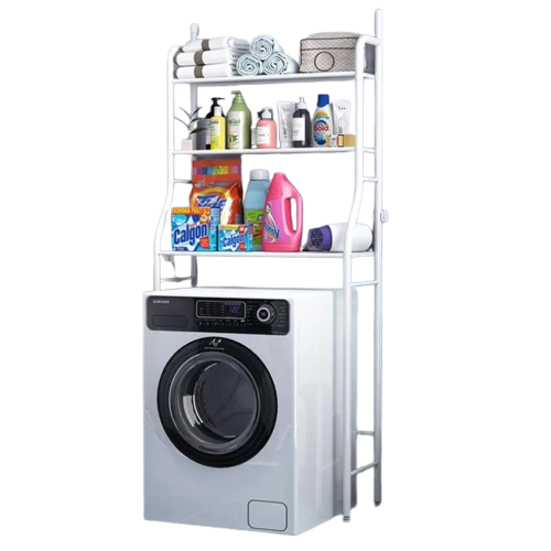 Полка-стеллаж напольный над стиральной машиной 8815 65x25x152 см White (10864)