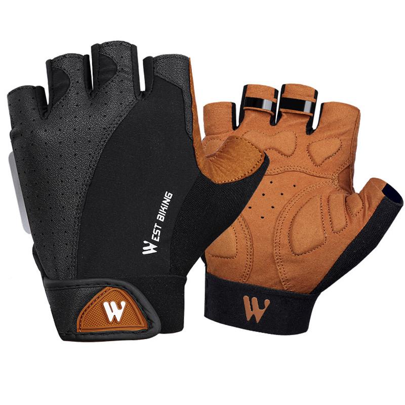 Перчатки для велосипеда West Biking 0211196 M Brown