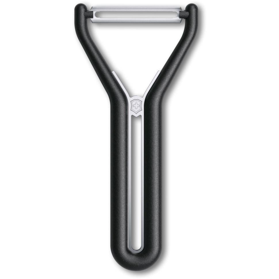 Овощечистка с двойным гладким плавающим лезвием Victorinox Nova-Y 145 мм Black (Vx60982.3)