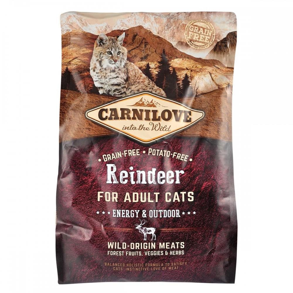 Корм сухой Carnilove Cat Reindeer для активных кошек/оленина и кабан/2 кг - фото 3