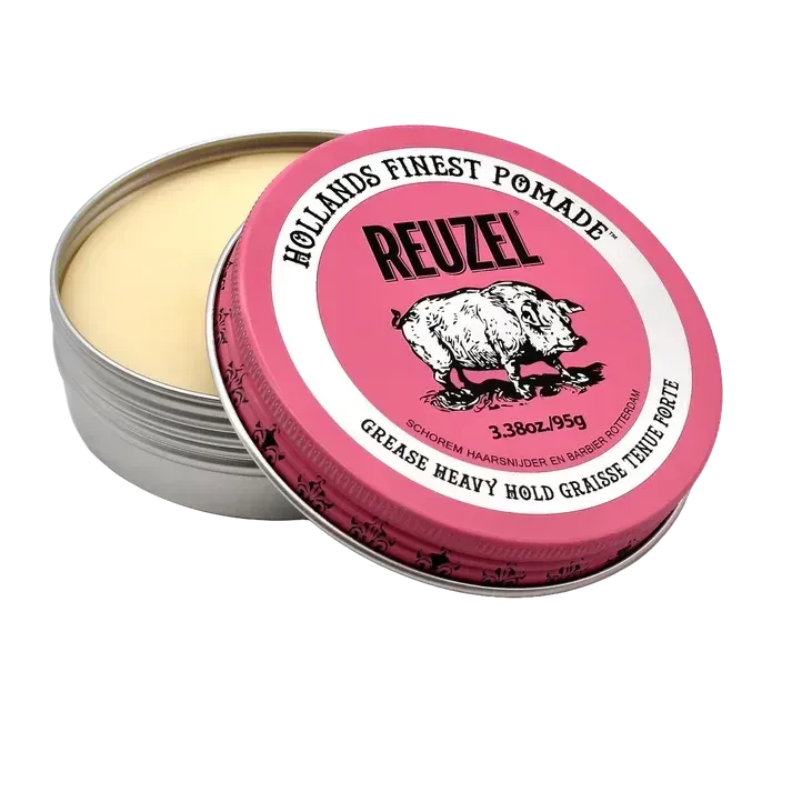 Воск для волос Reuzel Pink Grease Pomade сильная фиксация средний блеск петролатумное основание 95 г