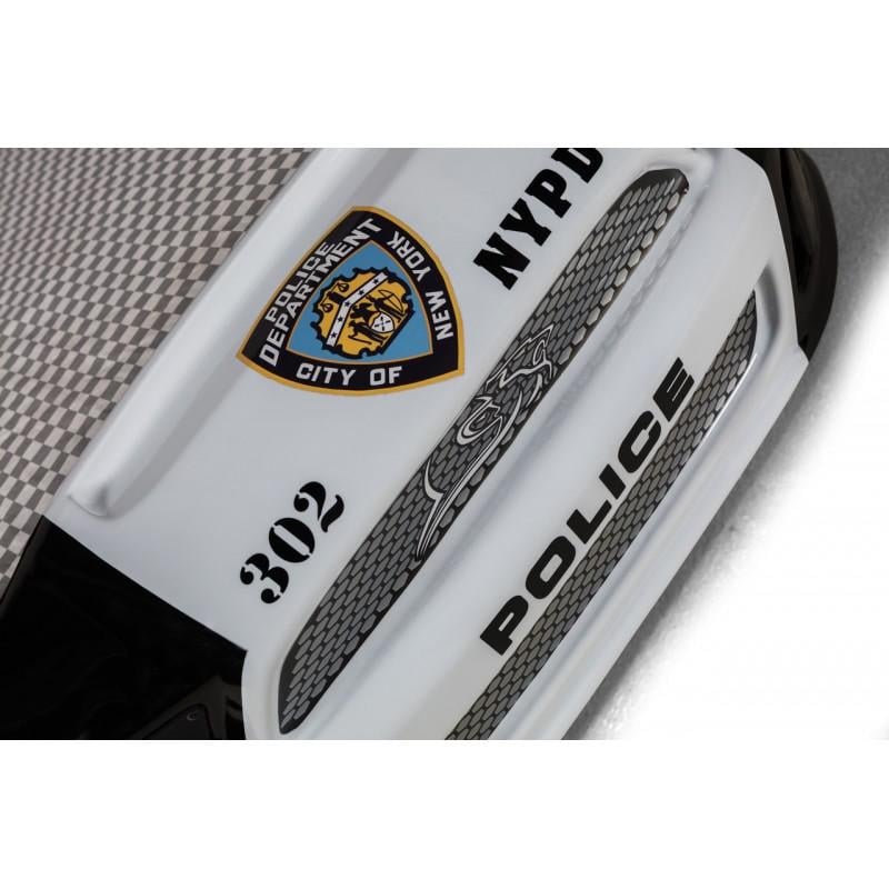 Кровать-машина Super Car Мустанг Полиция с кожаными сидениями и звуковыми эффектами/пульт ДУ Черный/Белый - фото 6 Кровать-машина Super Car Мустанг Полиция с кожаными сидениями и звуковыми эффектами/пульт ДУ Черный/Белый - фото 6