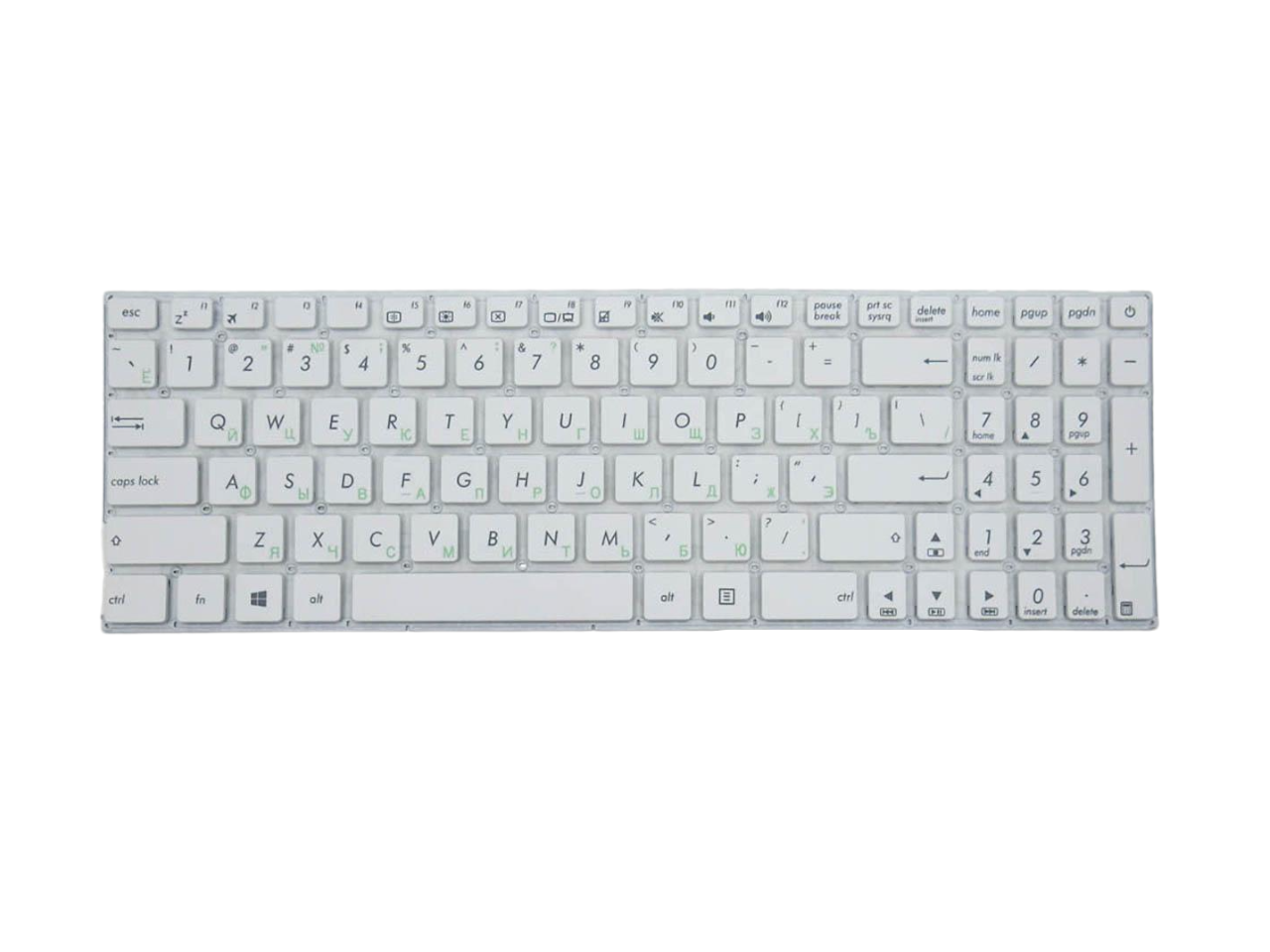 Клавиатура для ноутбука Asus F540/F540BA матовая (0KNB0-610TRU00)