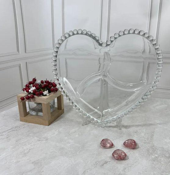 Блюдо-мененица стеклянная для фруктов Helios D-79A Валентайн 287 мм