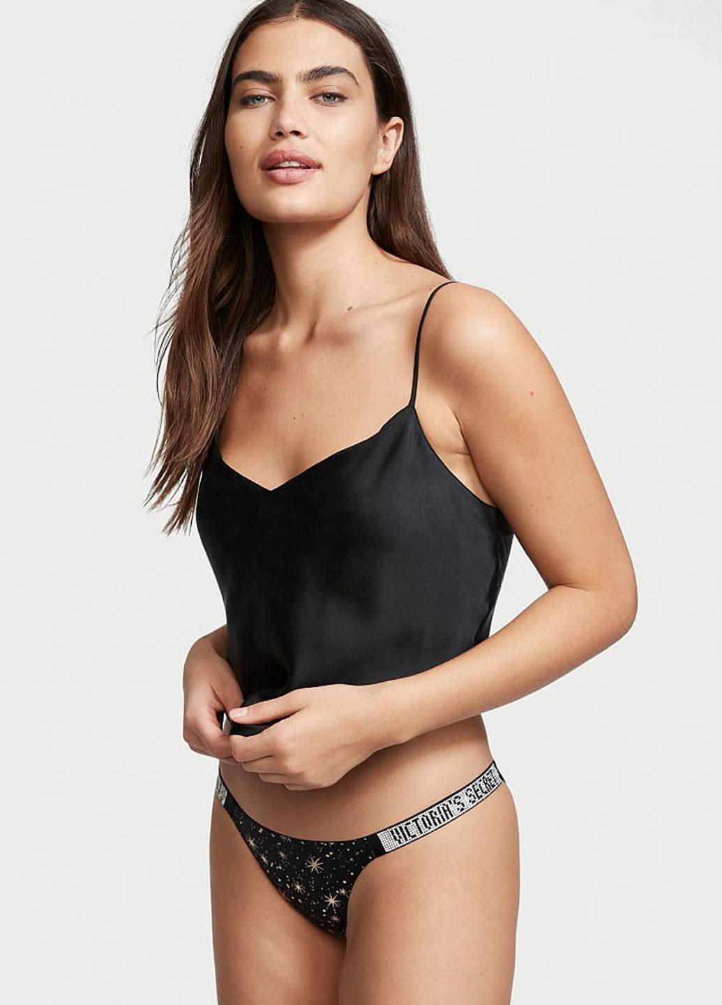 Женские трусы Victoria's Secret 7040000492563QBNM M Черный (46847509)
