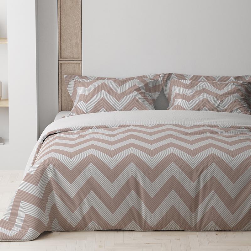 Комплект постельного белья ТЕП Peak евро 200х220 см наволочки 2х70х70 см Beige (18423) - фото 1 Комплект постельного белья ТЕП Peak евро 200х220 см наволочки 2х70х70 см Beige (18423) - фото 1