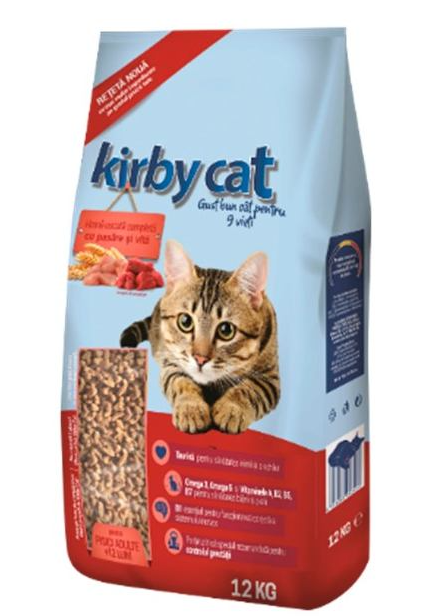 Корм сухой для котов Kirby Cat с курицей и говядиной 12 кг (1789933023)