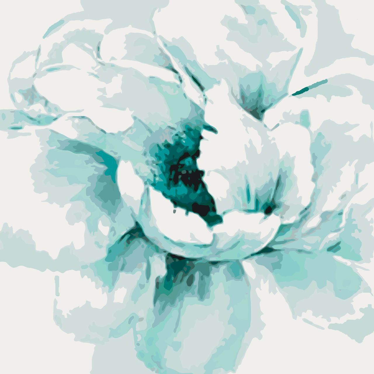 Картина по номерам Идейка Мятный пион 40x40 см (skl-КНО3003)