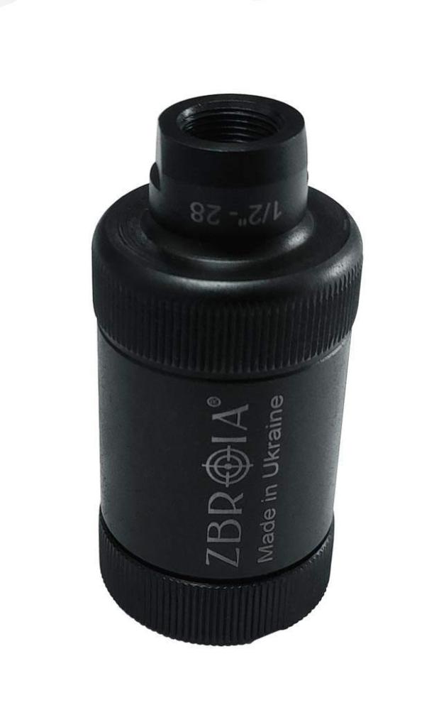 Пламегаситель Zbroia для AР-15 калибр 5,56 резьба 1/2"-28 (050861) - фото 4 Пламегаситель Zbroia для AР-15 калибр 5,56 резьба 1/2"-28 (050861) - фото 4