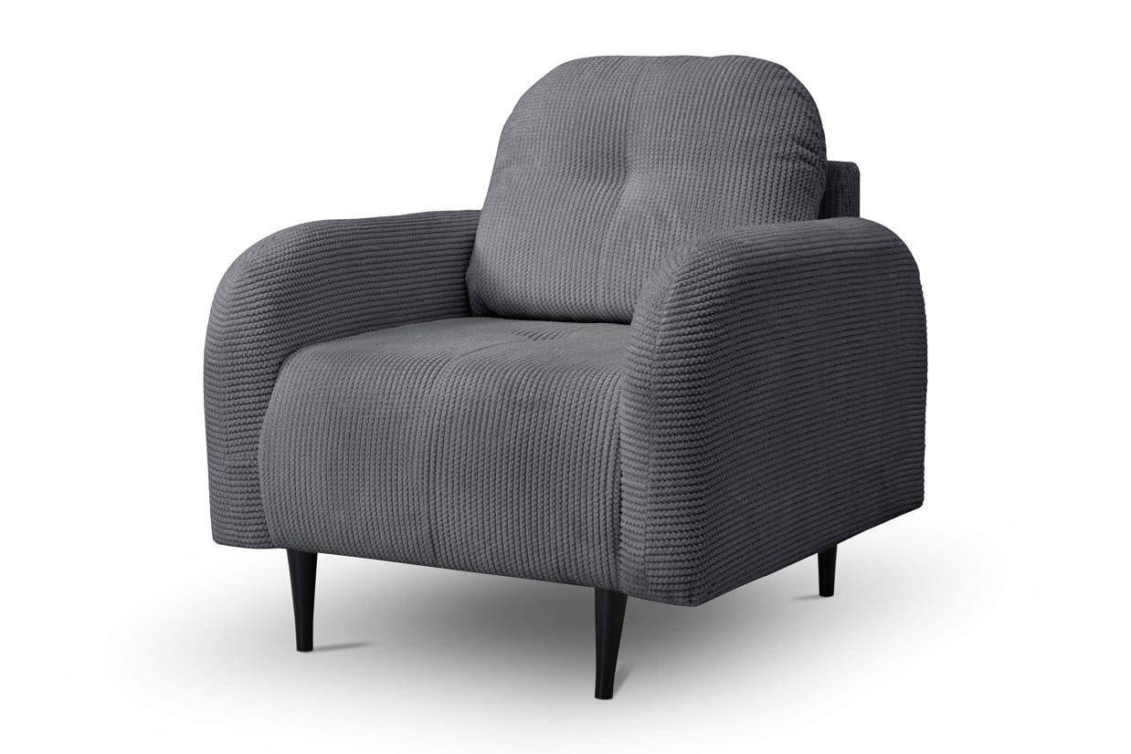 Кресло мягкое Perfect Home Cloud из натурального дерева/ДСП/ткань Elma 07 Серый (49730)