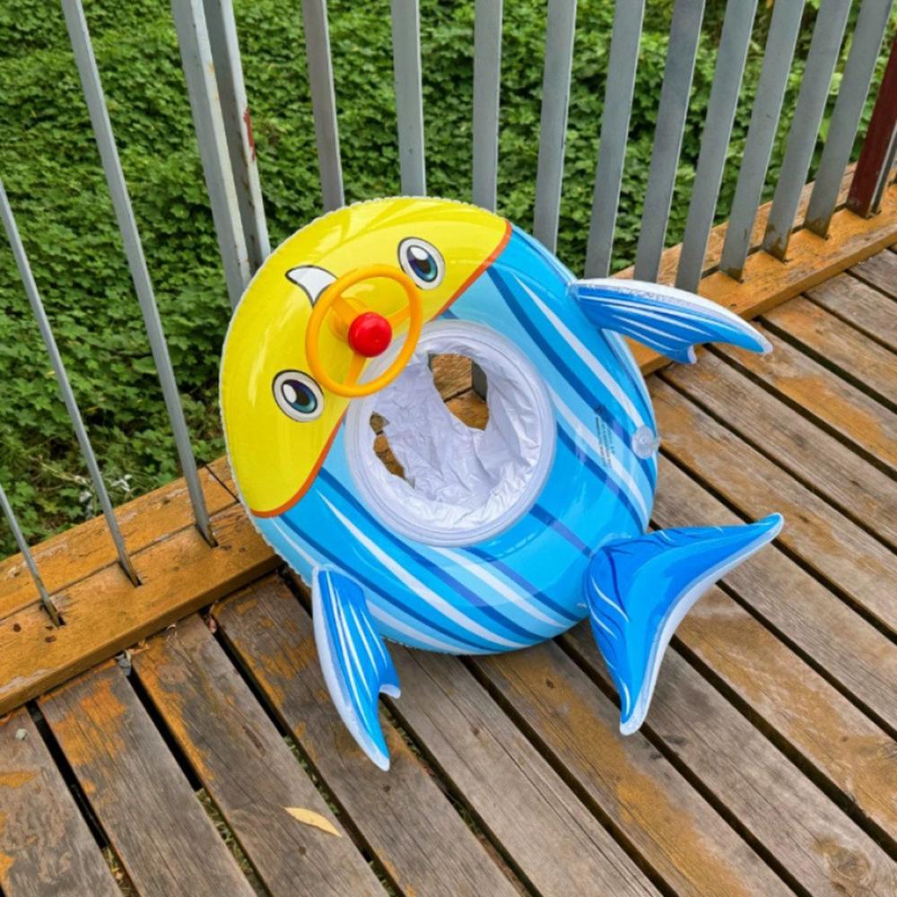 Коло дитяче надувне для плавання Рибка 72x63 см Жовто-Блакитний - фото 10 Коло дитяче надувне для плавання Рибка 72x63 см Жовто-Блакитний - фото 10