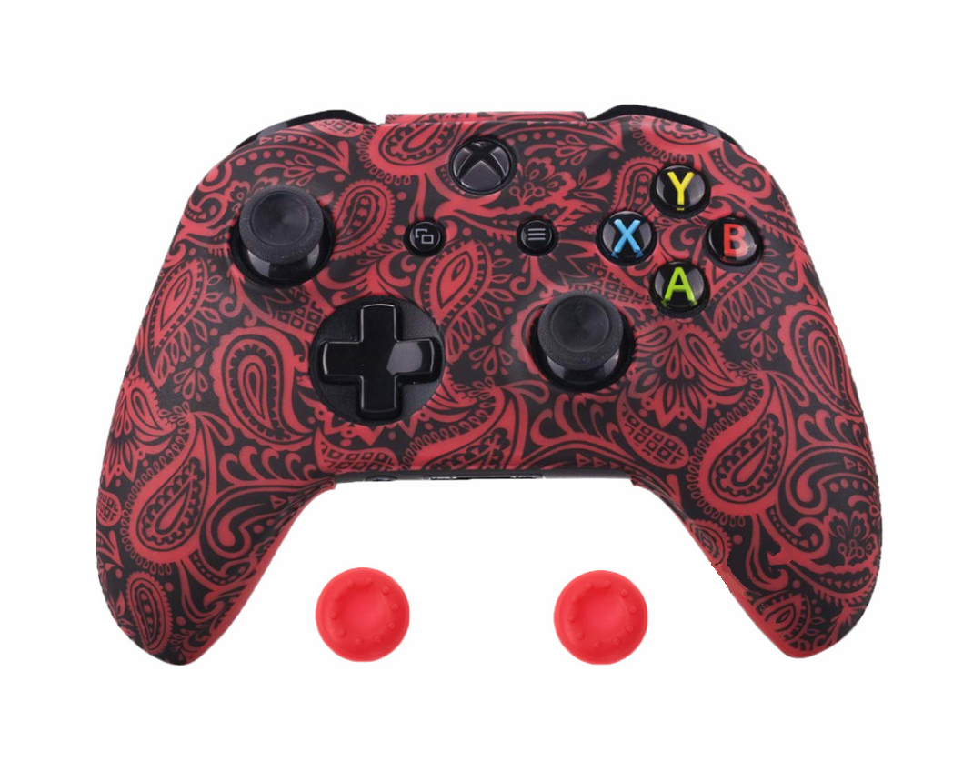 Чехол силиконовый для геймпада Xbox One Red Leaf