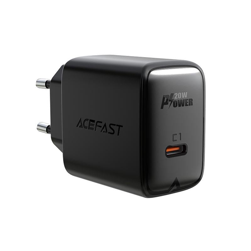 Зарядное устройство для телефонов Acefast A1 PD20W USB-C Black (19171) Зарядное устройство для телефонов Acefast A1 PD20W USB-C Black (19171)