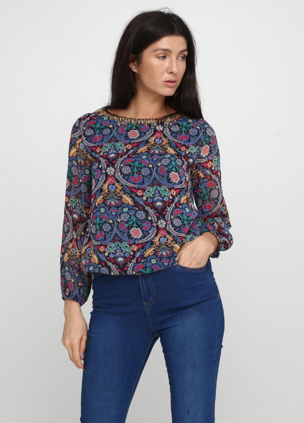 Блузка Ageless р. 36 Різнокольоровий/Синій (RD-5007-77)