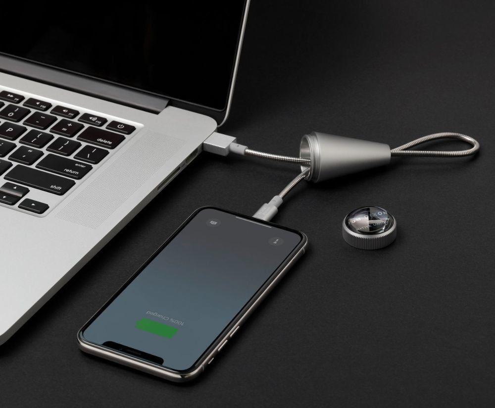 Кабель Lightning Native Union Tom Dixon Stash Cone Silver (CONE-L-SIL-TD) - фото 2 Кабель Lightning Native Union Tom Dixon Stash Cone Silver (CONE-L-SIL-TD) - фото 2