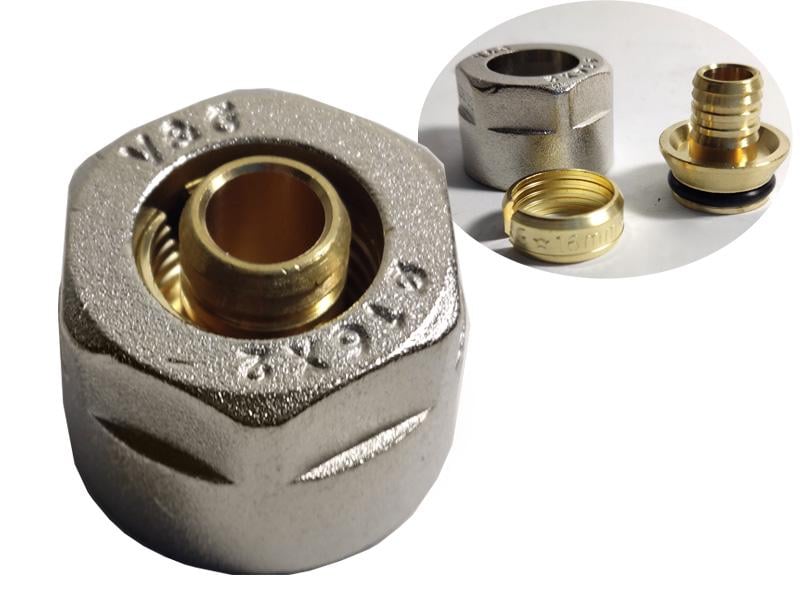 Адаптер для полимерных труб Valogin 16x2,0 х 3/4" (VG-801201)