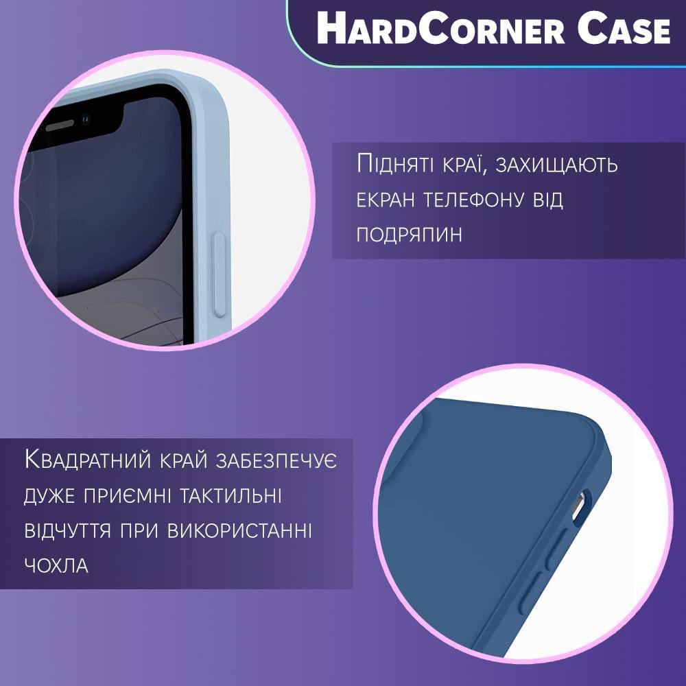 Силіконовий чохол HardCorner Samsung Galaxy A71 A715 (з мікрофіброю) Gray Blue (34819-6D) - фото 4