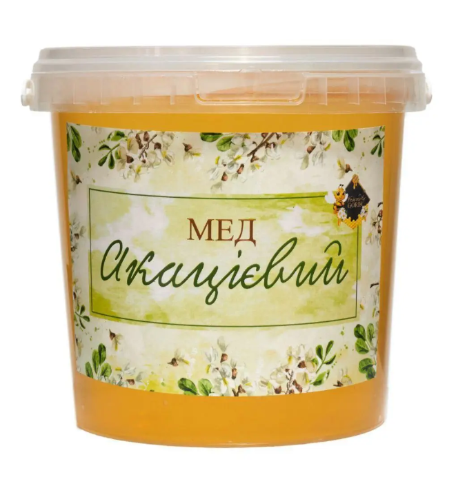Мед акациевый урожай 2024 р. 1000 мл 1 л 1,4 кг