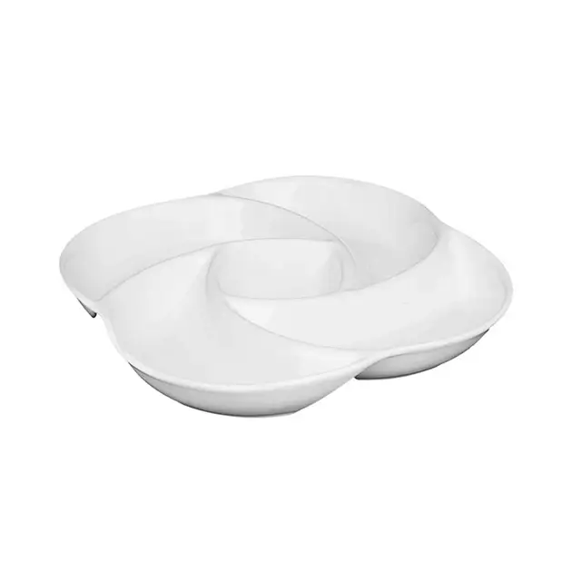 Менажниця порцелянова Wilmax WL-992597/A квадратна 300 мм Білий (1325458300)