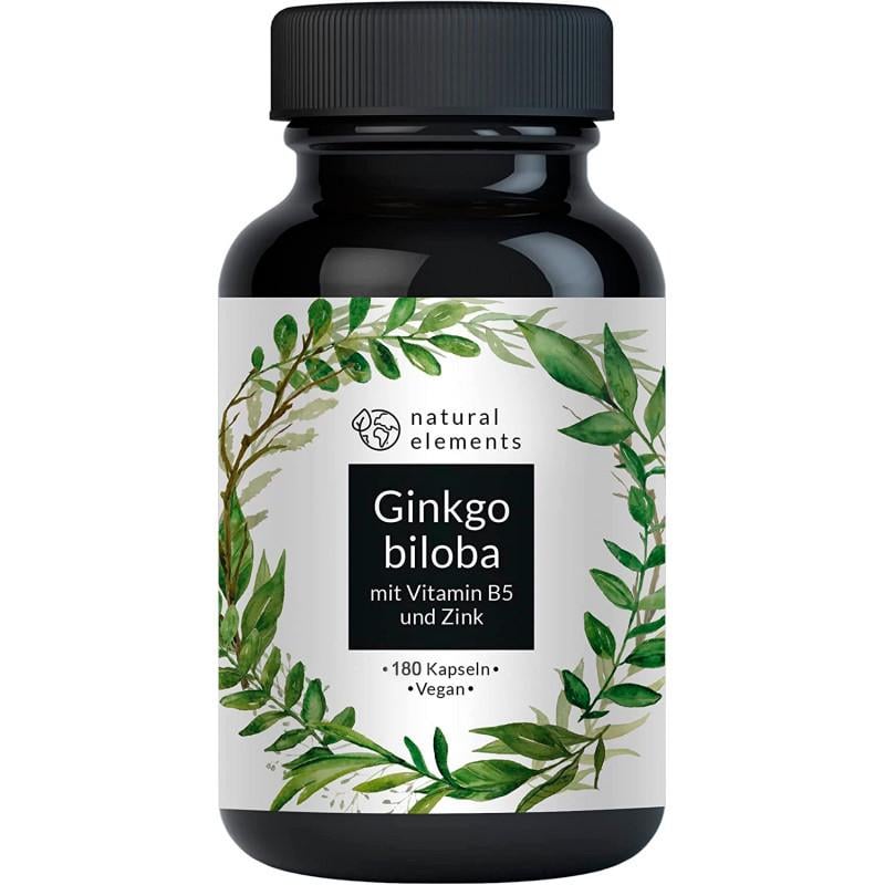 Вітаміни для імунітету Natural Elements Гінкго білоба 5000 мг 180 капс. (50093NEGB180K)
