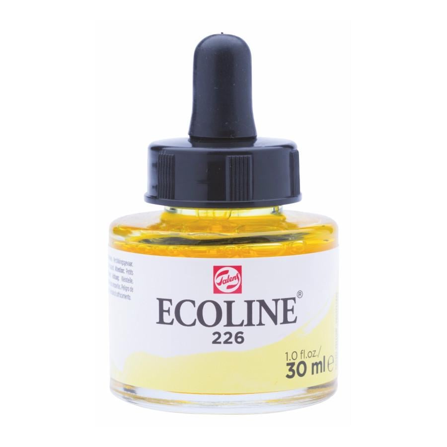 Фарба акварельна рідка Rosa Ecoline 30 мл 3 шт. 226 Пастельний жовтий (8712079406967 11252261)