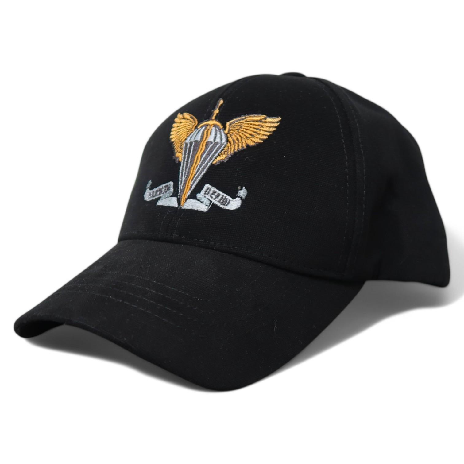 Кепка-бейсболка ДШВ L Черный (25396987) - фото 3 Кепка-бейсболка ДШВ L Черный (25396987) - фото 3