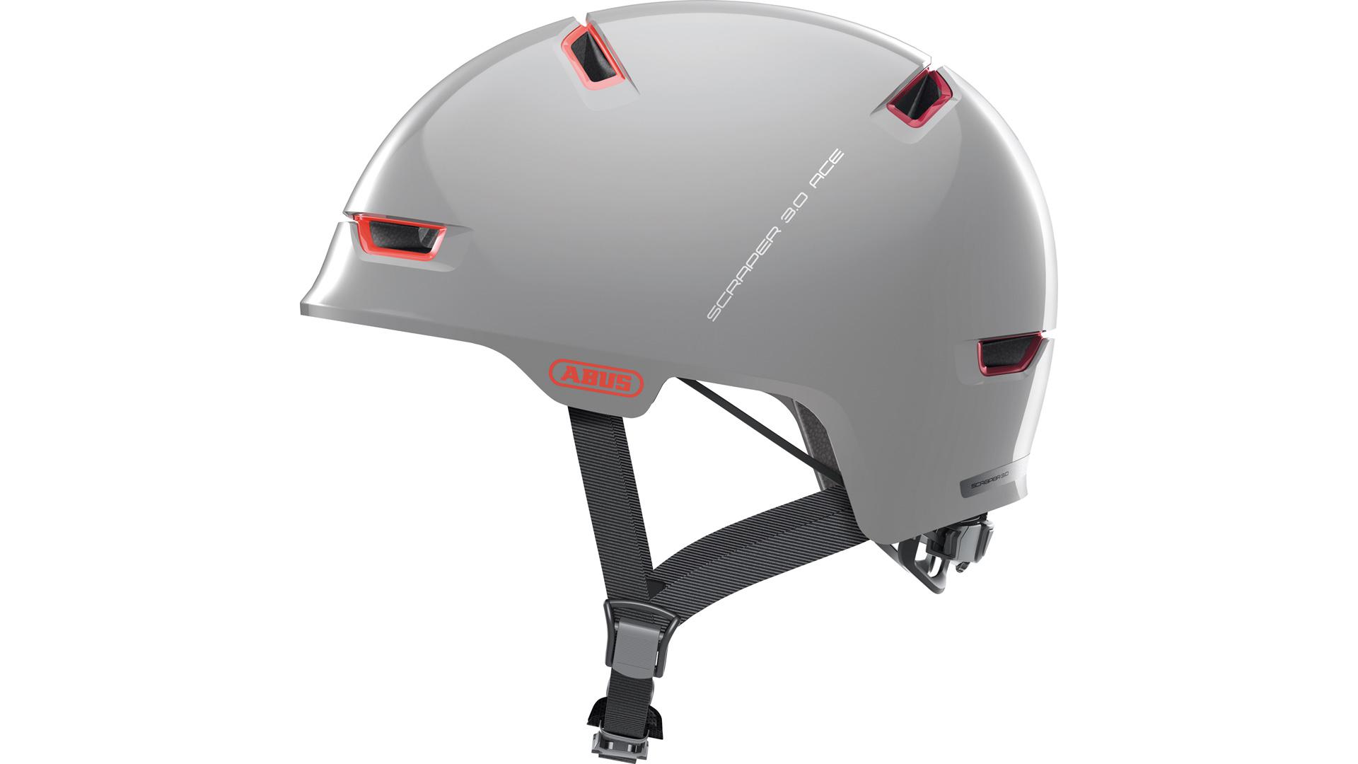 Шолом велосипедний Abus SCRAPER 3.0 ACE L 57-62 Alaska Grey