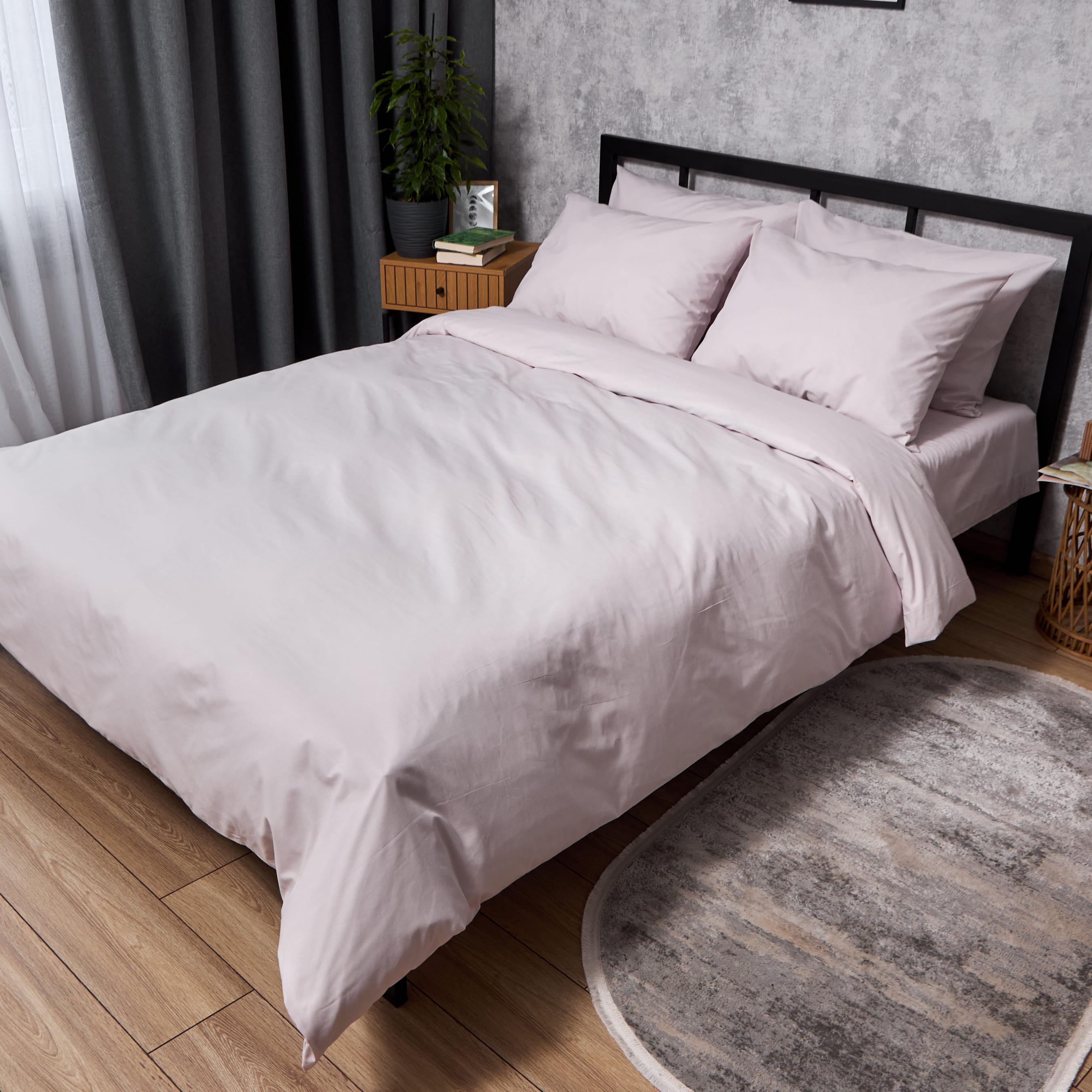 Комплект постельного белья Moon&Star Бязь Gold Люкс Bare Blush евро 200х220 см наволочки 2 шт. (MS-820010302)