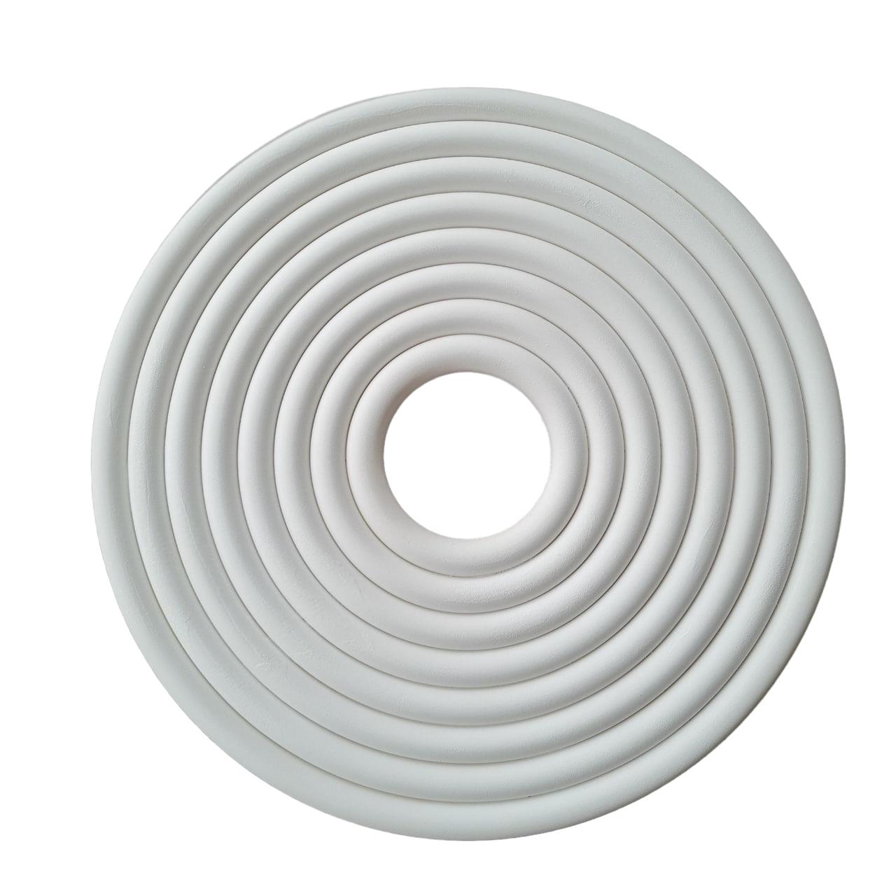 Розетка потолочная ErmitageDecor из гипса Р-1008а современная круглая рельефная 410 мм (r1008 a)