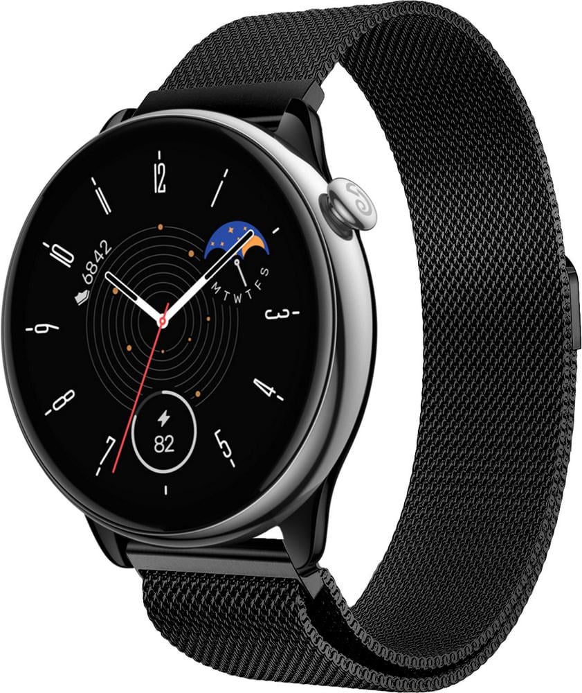 Ремешок Миланская Петля Milano для Amazfit GTR Mini Black (33504-2B)
