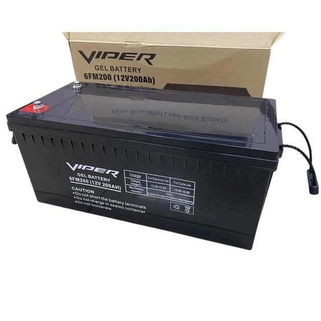 Акумулятор тяговий Viper 6FM200 12V200Ah гелевий