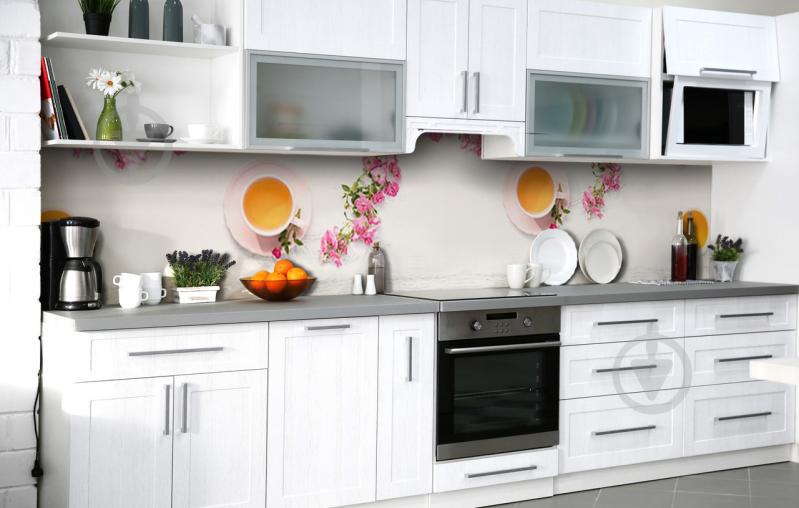 Скинали на кухню Zatarga «Травяной настой» 650х2500 мм виниловая 3Д наклейка кухонный фартук самоклеящаяся