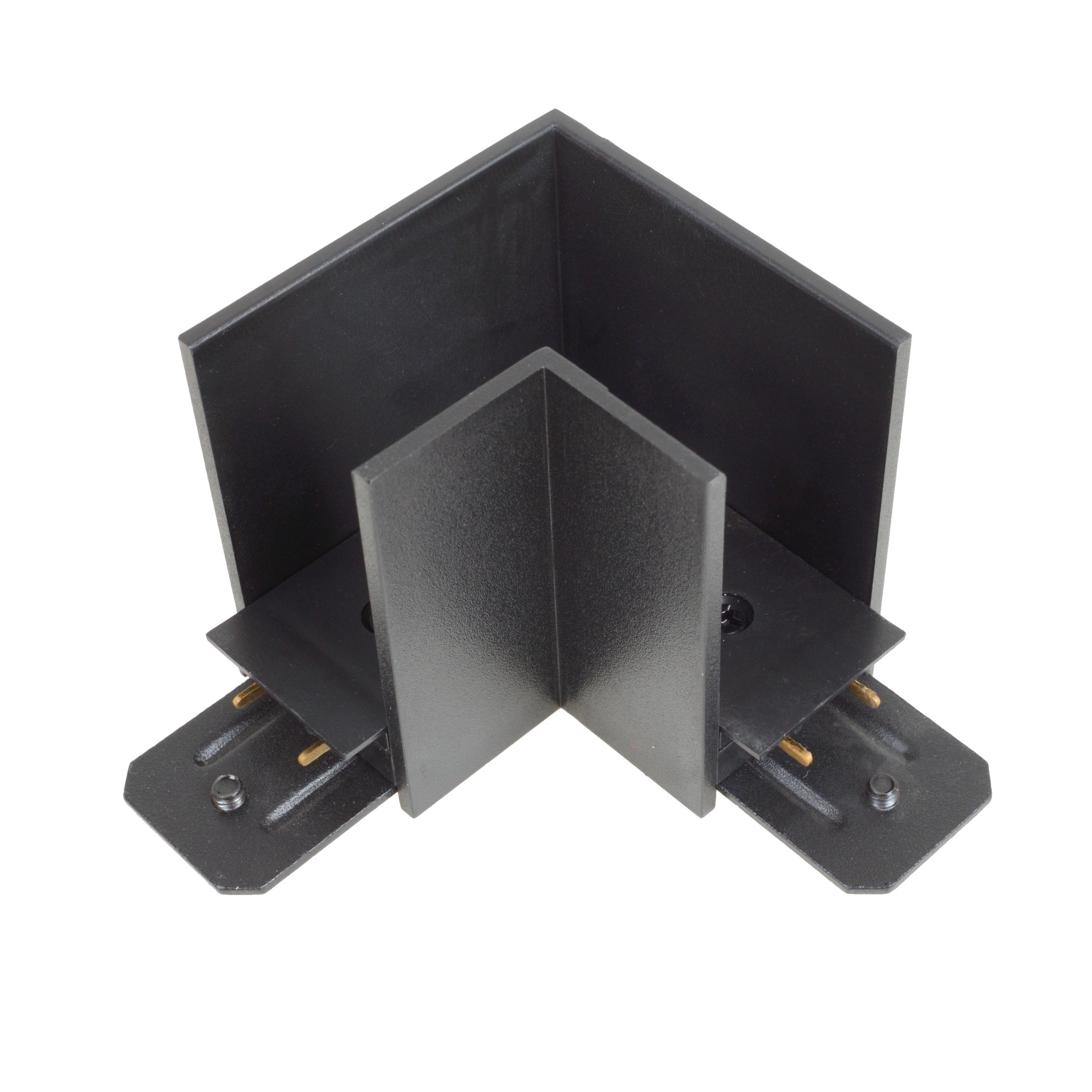 Соединитель для шинопровода угловой Brille HD-26L BK