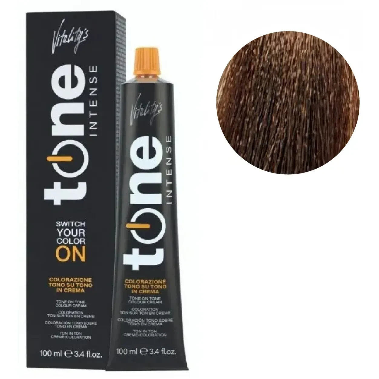 Крем-краска для волос тонирующая безамиачная Tone Intense Vitality's 7/33 Блонд глубокий золотой 100 мл Крем-краска для волос тонирующая безамиачная Tone Intense Vitality's 7/33 Блонд глубокий золотой 100 мл
