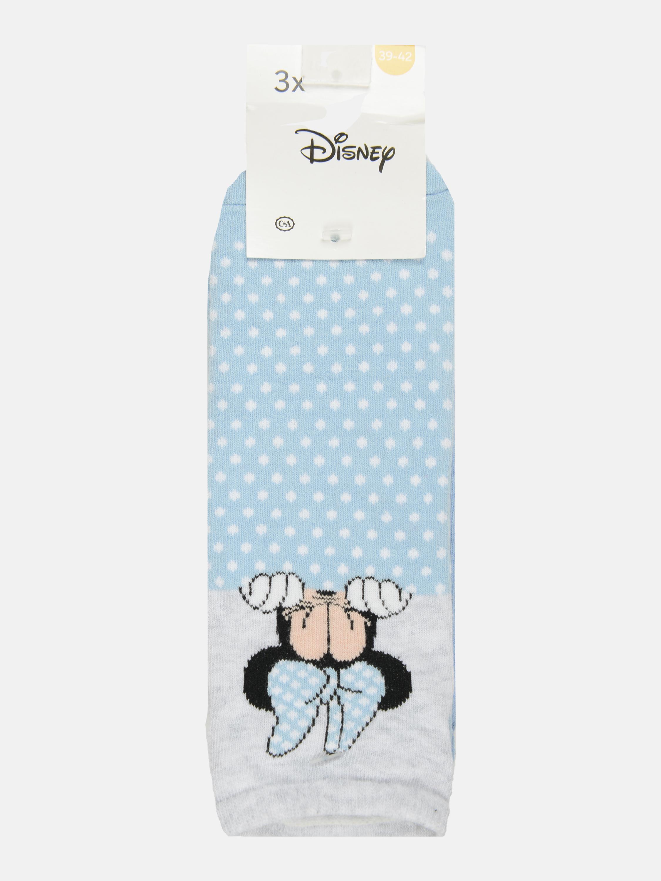 Шкарпетки C&A 3 пари р. 35-38 Біло-блакитний (5867079840517)