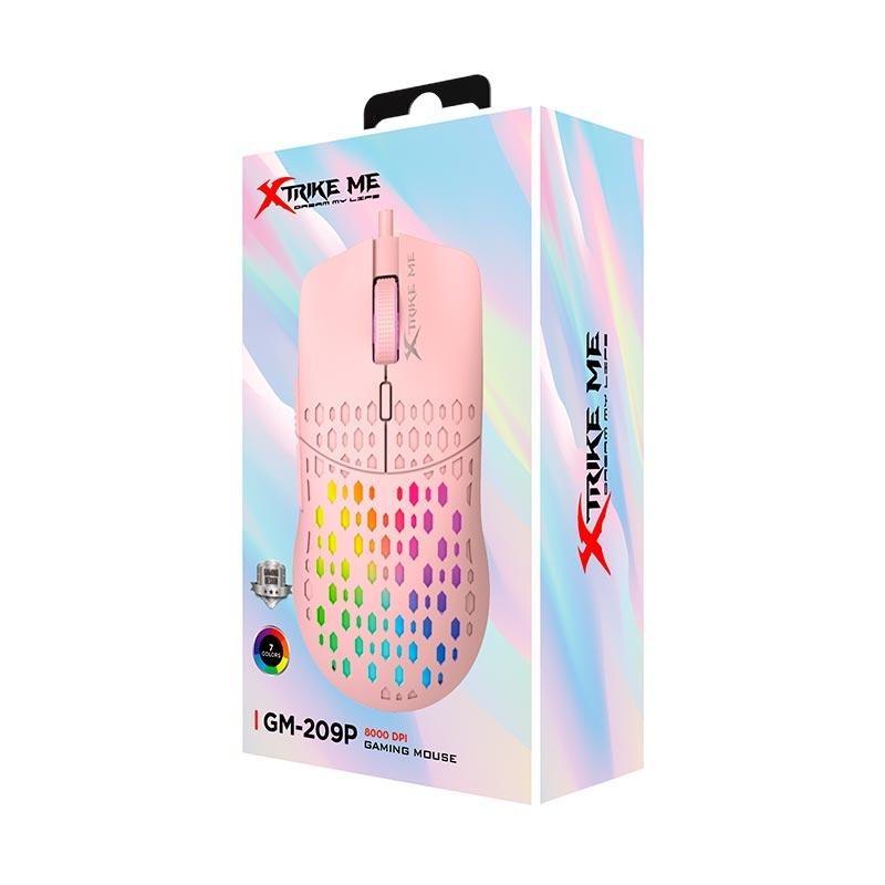 Мышь игровая проводная Xtrike Me GM-209P Pink (12154460) - фото 7